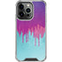 Paint Splatter Purple iPhone 16 Pro Clear Case